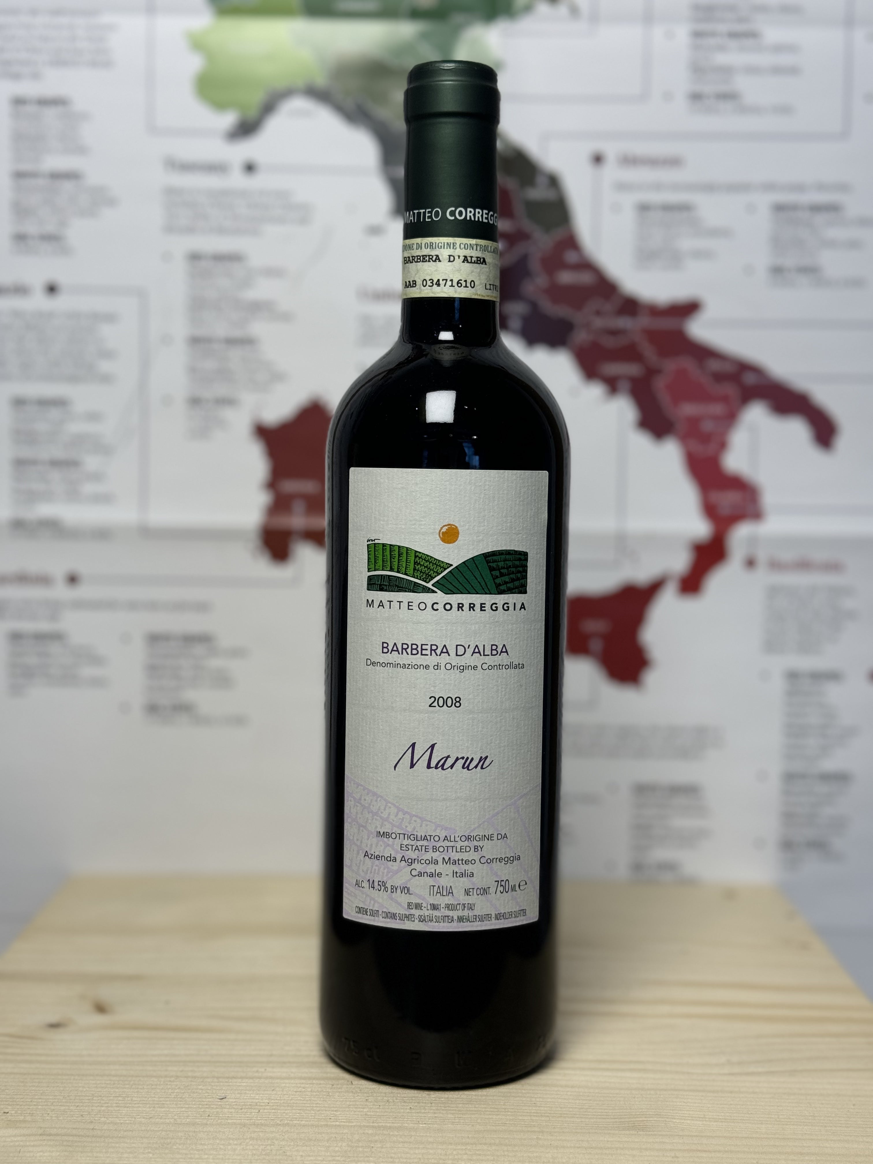 Matteo Correggia - Barbera d'Alba DOC Superiore 'Marun' 2008